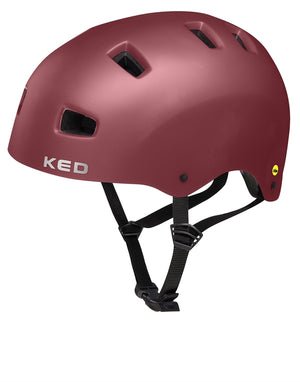 Ked Citro Mips Merlot Matt | Cykelhjelm og skaterhjelm med Mips og LED lys i skruespænde. Made in Germany