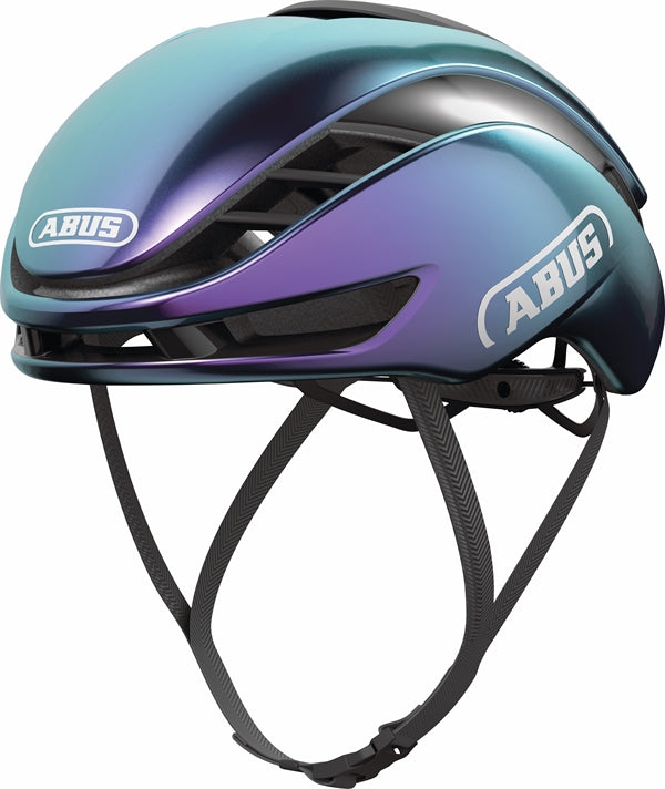 Abus Gamechanger 2.0 FlipFlop Purple. Lilla aerohjelm til landevej og tri