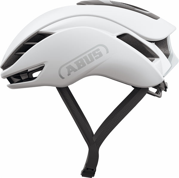 Abus Gamechanger 2.0 Polar White. Hvid aerohjelm til tri og landevej