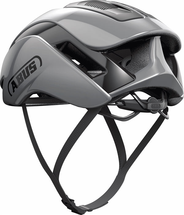 Abus Gamechanger 2.0 Race Grey. Grå aerohjelm til tri og landevej