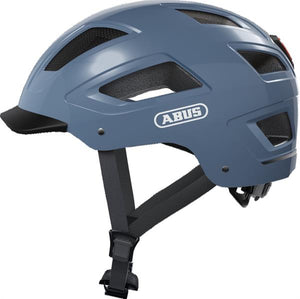 Abus Hyban 2.0 Cykelhjelm Glacier Blue med LED lys