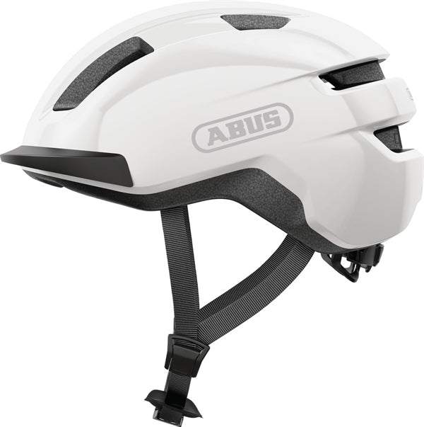 Abus Purl-Y Shiny White NTA 8776 cykelhjelm elcykel. Hvid cykelhjelm til elcykel