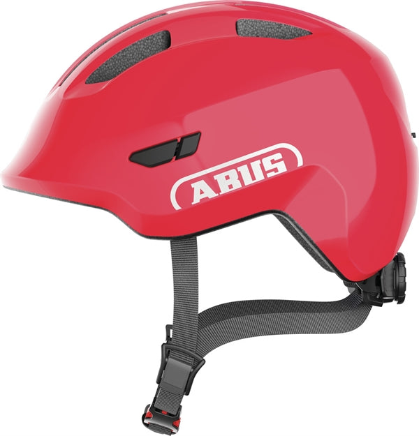 Abus Smiley 3.0 Shiny Red. Rød cykelhjelm til baby og små børn