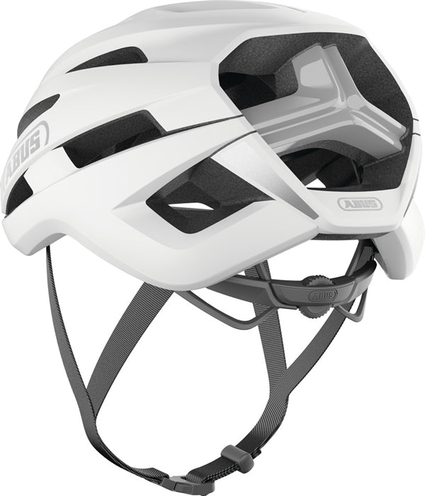 Abus StormChaser Ace Polar White. Cykelhjelm produceret i Italien