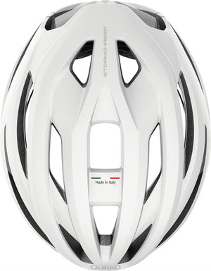 Abus StormChaser Ace Polar White. Cykelhjelm produceret i Italien