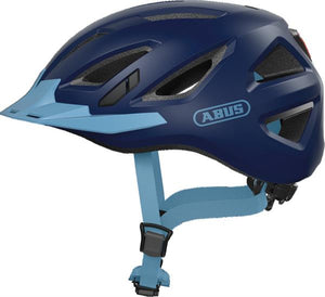 Abus Urban-I 3.0 Cykelhjelm Core Blue med LED lys str. XL 61-65 cm