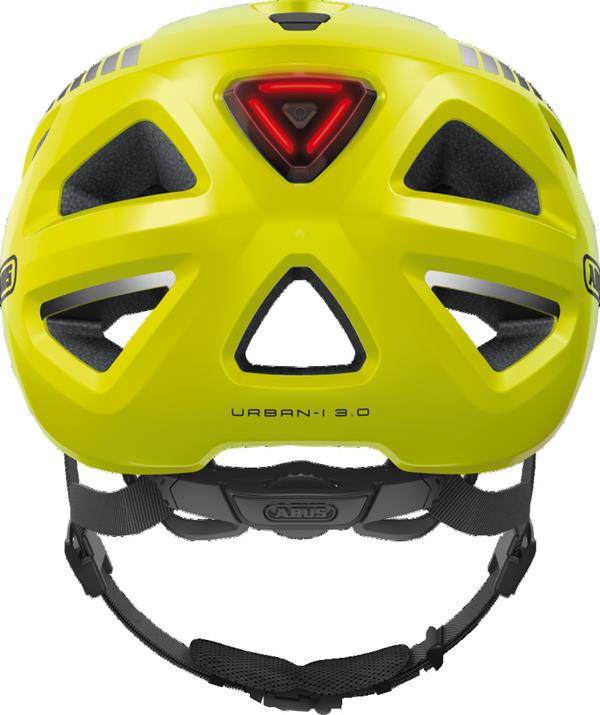 Abus Urban-I 3.0 Cykelhjelm Signal Yellow med LED lys