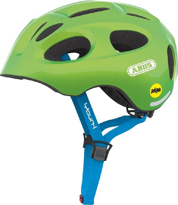 abus youn-i sparkling green mips cykelhjelm str. 48-54 cm