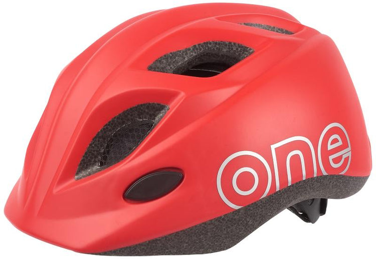 Bobike One Plus Strawberry Red. Rød cykelhjelm til børn og baby