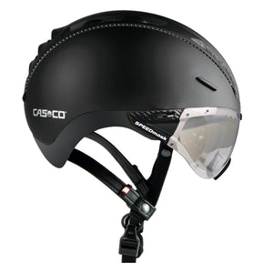 Casco Roadster Plus matte black. Sort cykelhjelm med visir