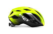 Met Idolo Cykelhjelm Fluo Yellow Black Glossy LED Lys