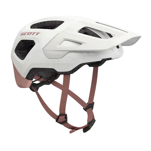 Scott Argo Plus (Mips) Junior White Light Pink 49-53 cm | Hvid pink mtb hjelm til børn med mips