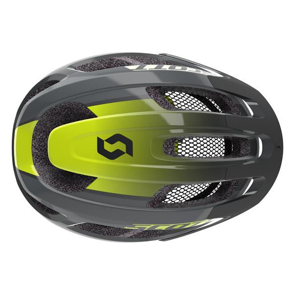 Scott Supra Black Radium Yellow Fade | allround cykelhjelm