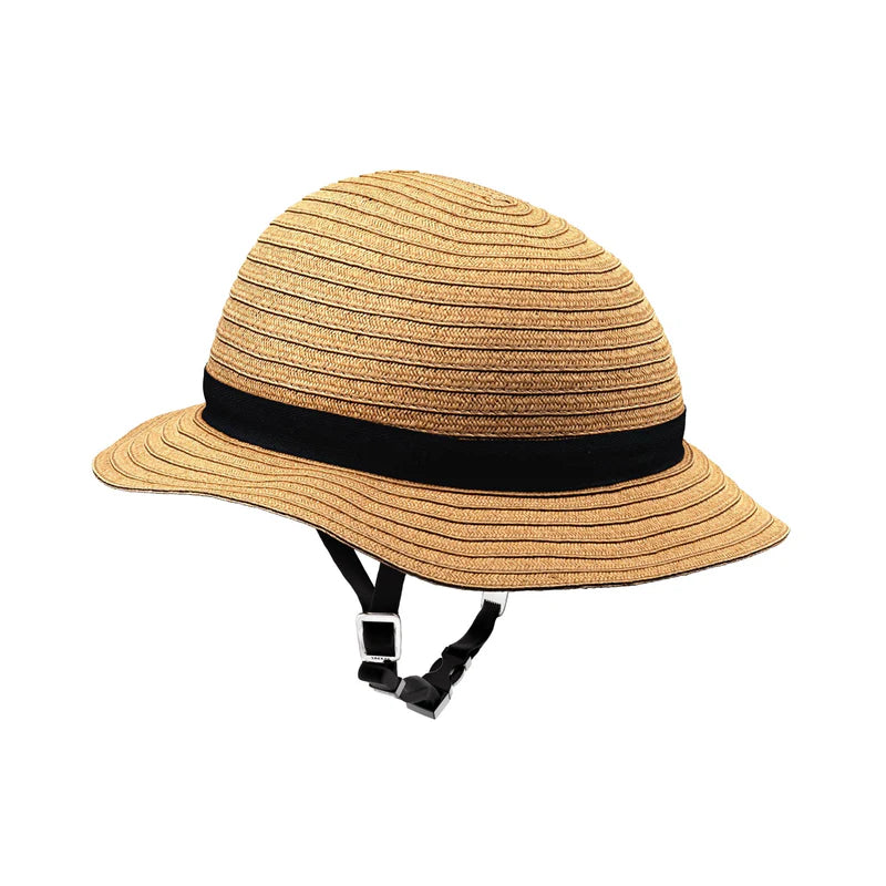 Yakkay Sort hjelm + Straw Hat Cover