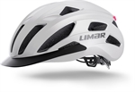 Limar Torino Matt White LED | hvid cykelhjelm med LED lys. USB opladelig